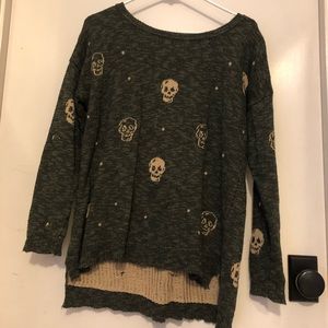 Skull Print Sweater